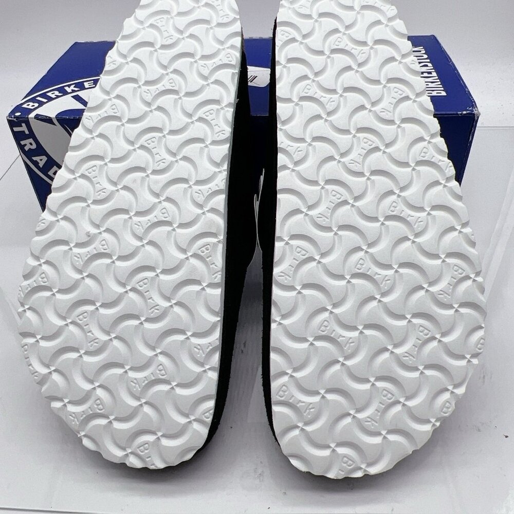 Birkenstock Boston Clog Suede Leather/ Birko-Flor Black White EU 42 Mens 9- 9.5 - Picture 11 of 12